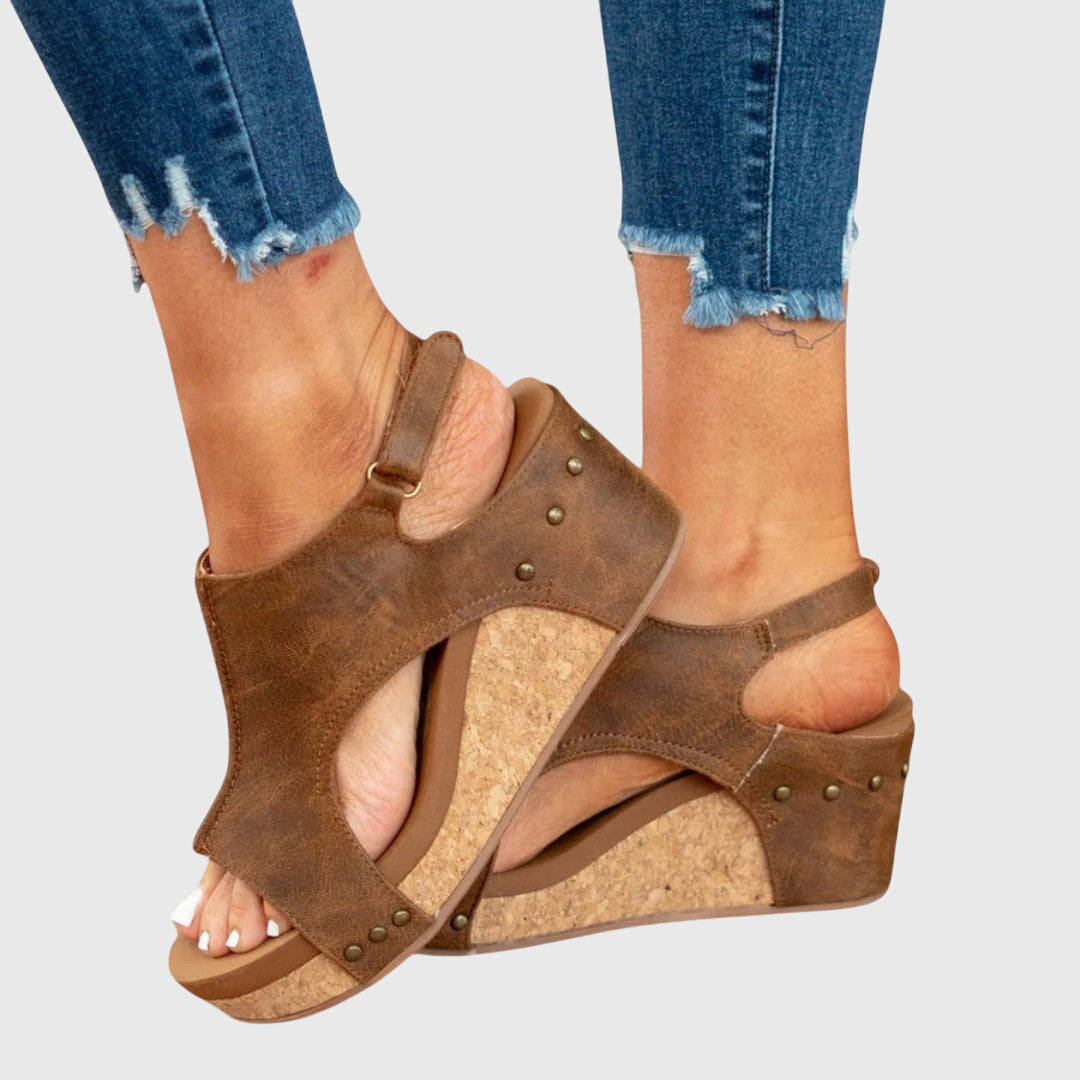 Adele | Slingback Platform Comfort Sandals