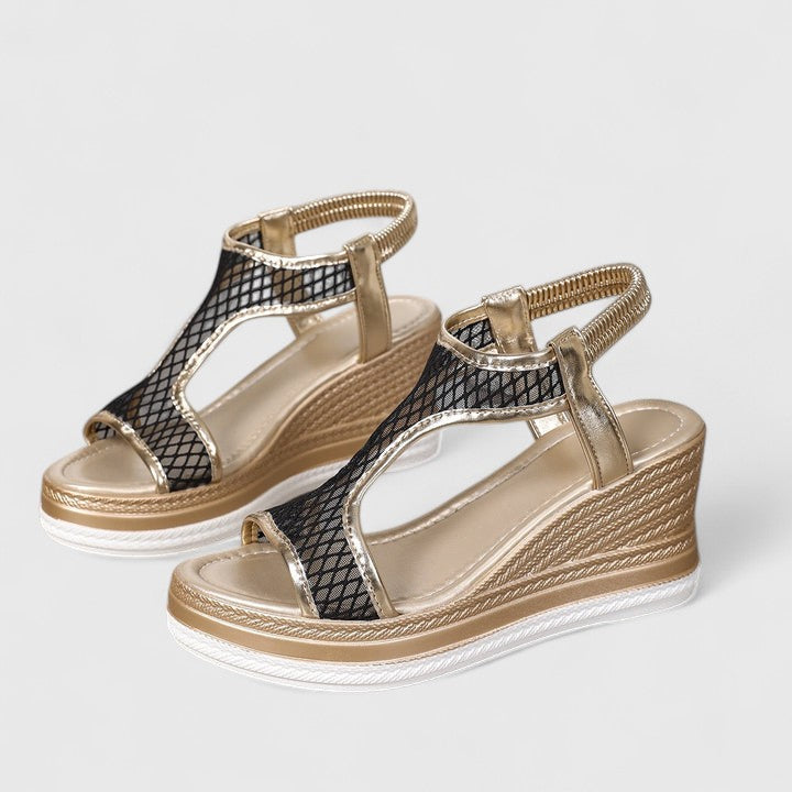 Calista | Mesh Platform Comfort Sandals