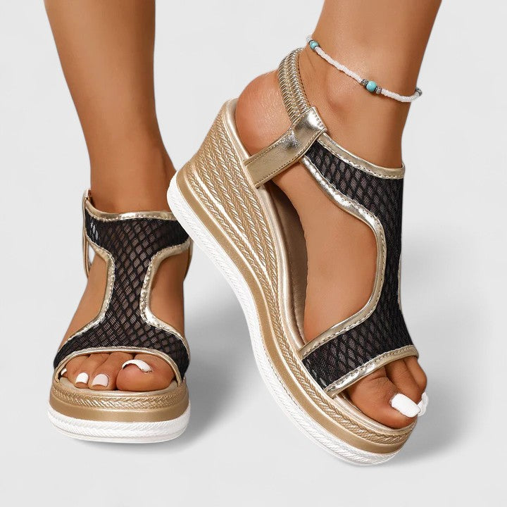 Calista | Mesh Platform Comfort Sandals