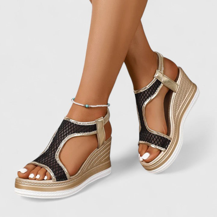 Calista | Mesh Platform Comfort Sandals