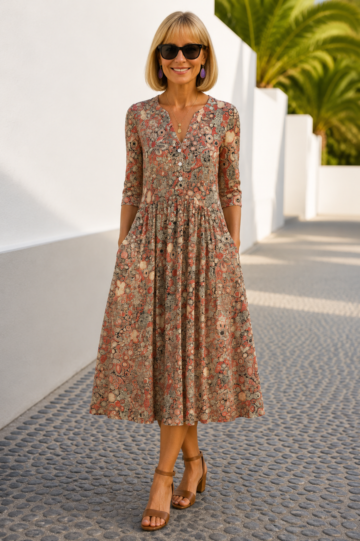 Constance V-Neck Dress