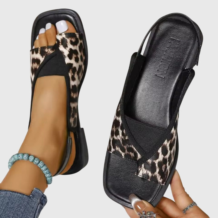 Samantha | Modern Colorblock Slingback Flats
