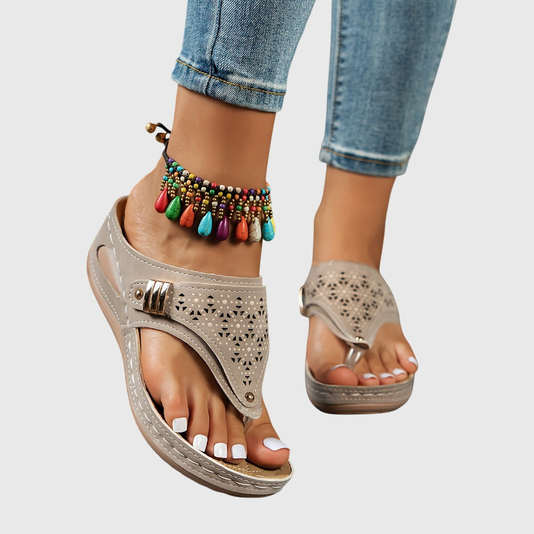 Olivia | Cutout Comfort Slide Sandals