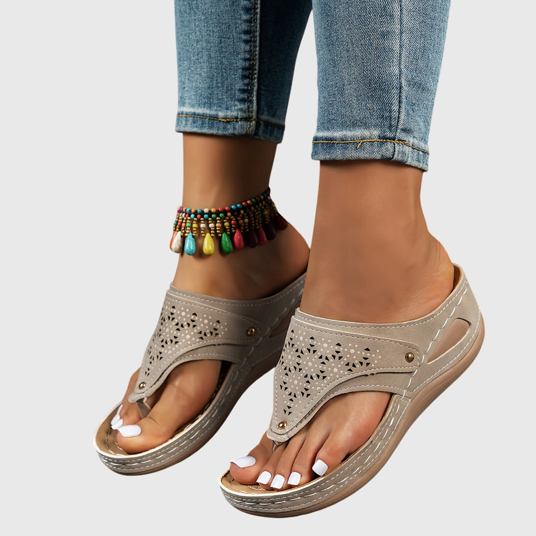 Olivia | Cutout Comfort Slide Sandals