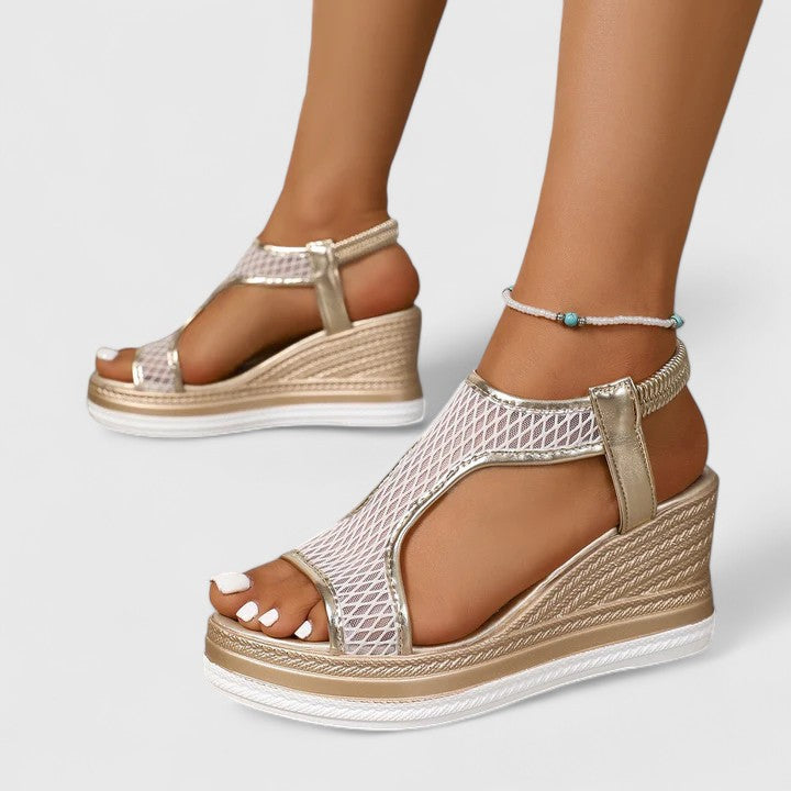 Calista | Mesh Platform Comfort Sandals