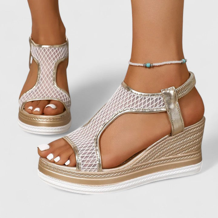 Calista | Mesh Platform Comfort Sandals
