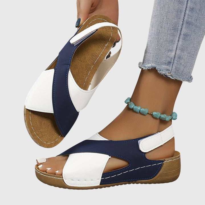 Chelsea | Colorblock Slingback Walking Sandals