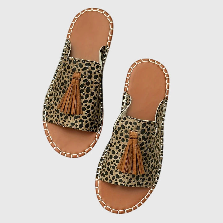 Hadley | Bohemian Tassel Slide Sandals