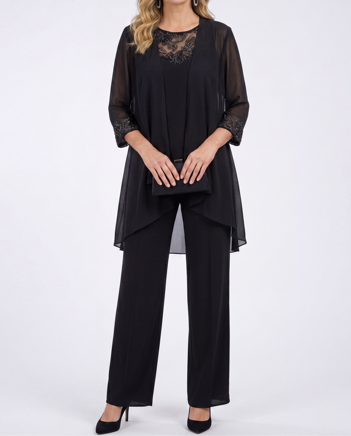 Eleanor™ | Flowing Jacket &amp; Wide-Leg Pant Set