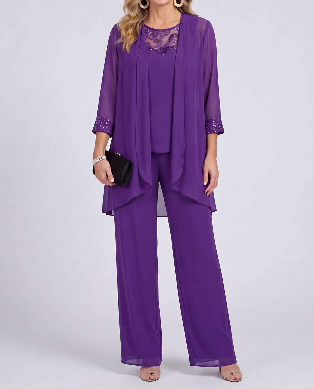 Eleanor™ | Flowing Jacket &amp; Wide-Leg Pant Set