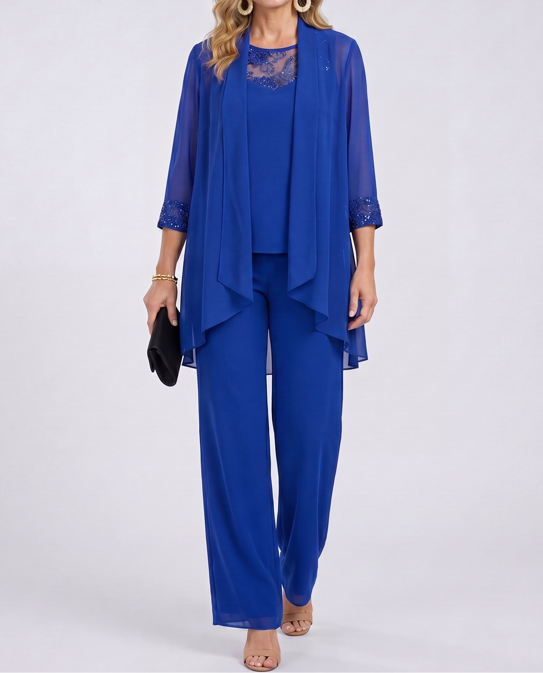 Eleanor™ | Flowing Jacket &amp; Wide-Leg Pant Set