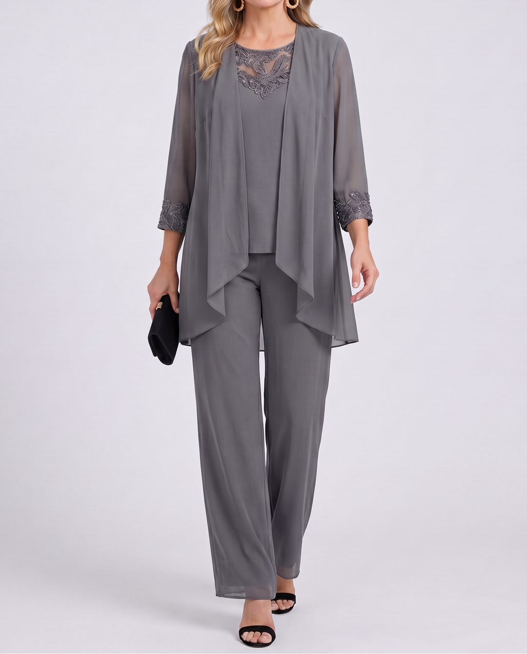 Eleanor™ | Flowing Jacket &amp; Wide-Leg Pant Set