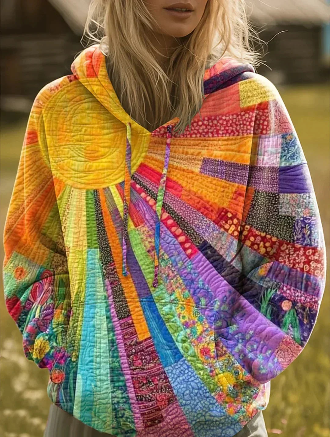 Dawnella | Bohemian Multicolor Hoodie