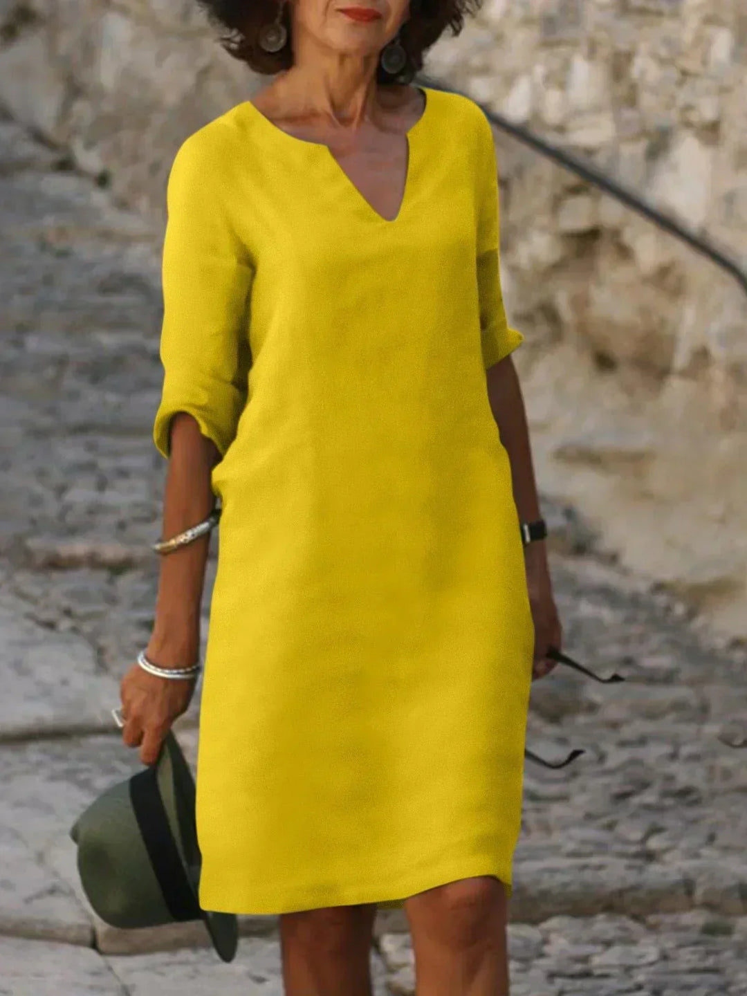 Kara | V-Neck Day Dress