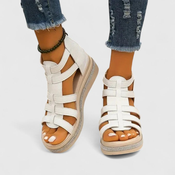 Mariah | Gladiator Platform Comfort Sandals