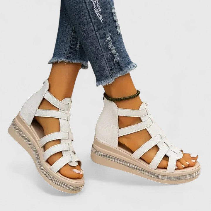 Mariah | Gladiator Platform Comfort Sandals