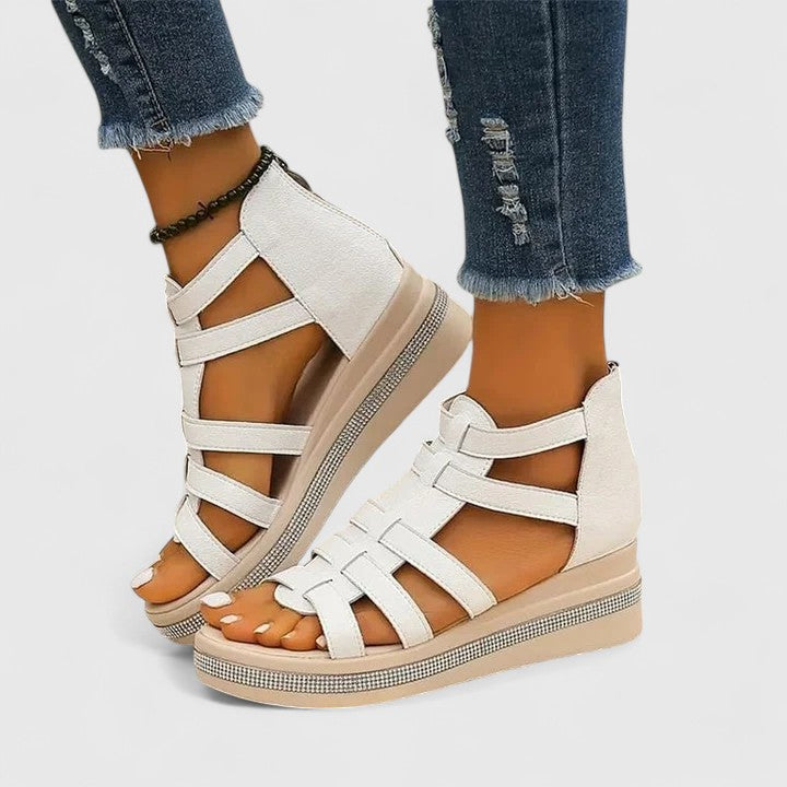 Mariah | Gladiator Platform Comfort Sandals