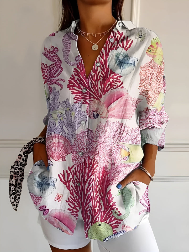 Maia | Floral Wave Blouse
