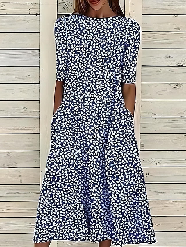 Annie | Ocean Breeze Floral Dress
